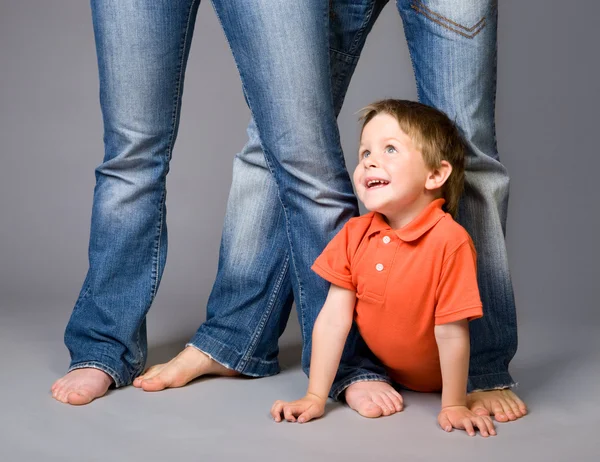 Família jeans — Fotografia de Stock