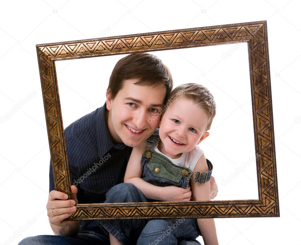 Father and son portrait