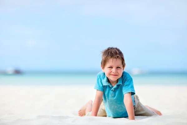 Chlapec na dovolené — Stock fotografie