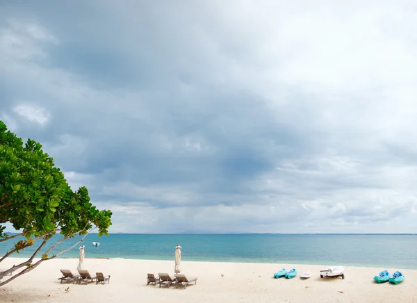 Beach at stormy weather — Stock Photo, Image