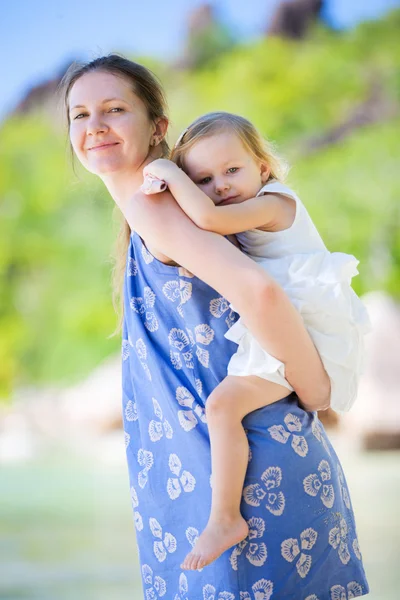 Mãe e filha retrato — Fotografia de Stock