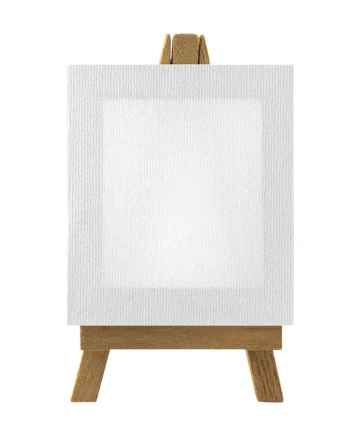 Staffli med blank duk — Stockfoto