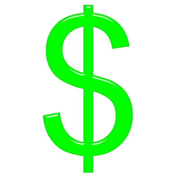 3D symbol dolaru — Stock fotografie