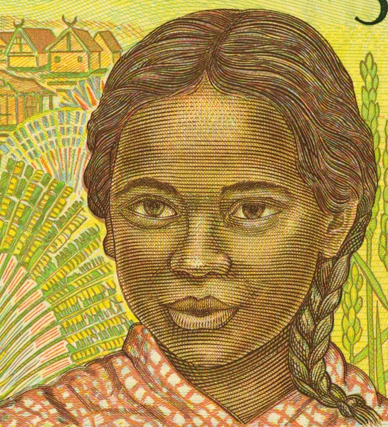Meisje uit Madagaskar — Stockfoto