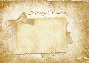 Vintage christmas card clipart