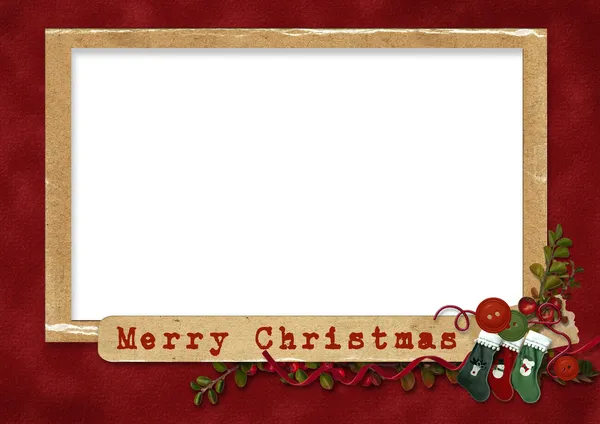 Tarjeta de felicitación de Navidad — Foto de Stock