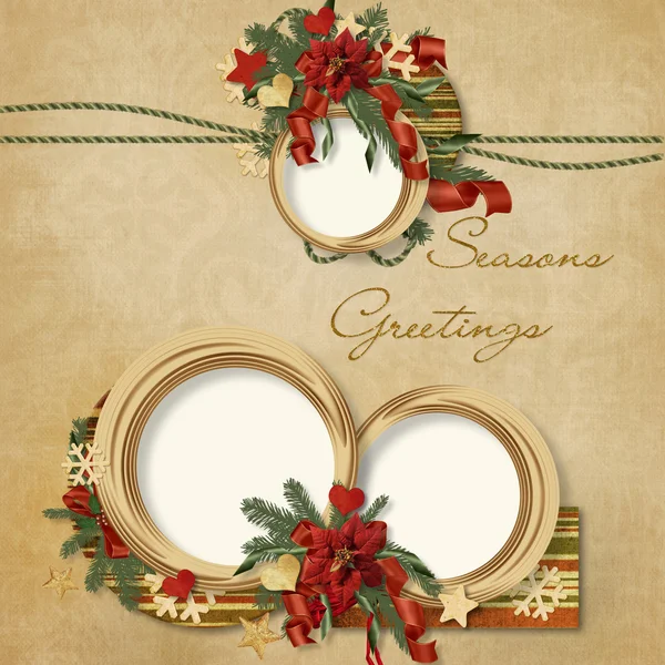 Gorgeous Christmas frame — Stock Photo, Image