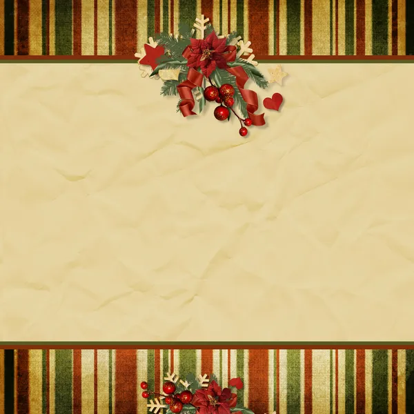 Natal cartão de saudação — Fotografia de Stock