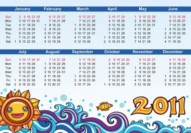 kalender voor 2011