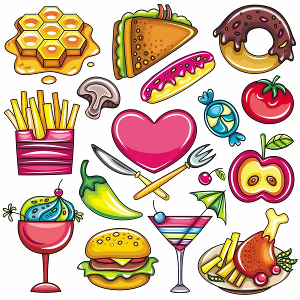 Food icons 1 — Stock Vector
