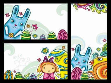 Easter banners 2 clipart