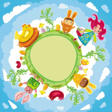 Easter planet clipart