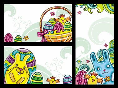 Easter banners 2 clipart