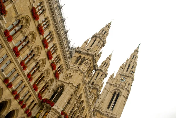Torre gótica de Rathaus en Viena — Foto de Stock