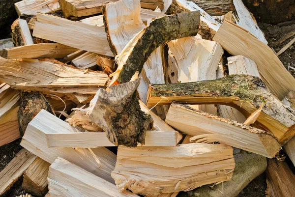 Kıyılmış yakacak odun — Stok fotoğraf