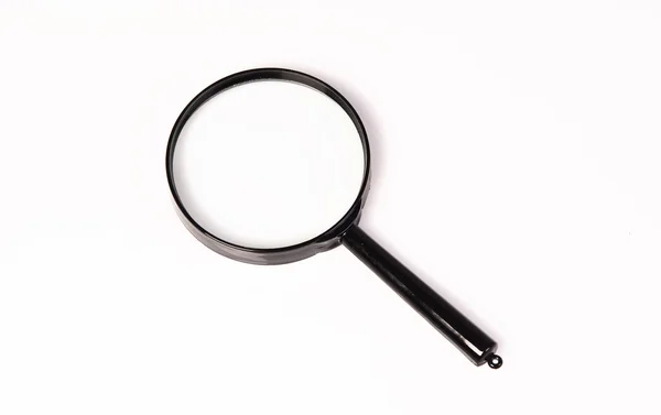 Magnifying glass over white background — Stock Photo, Image