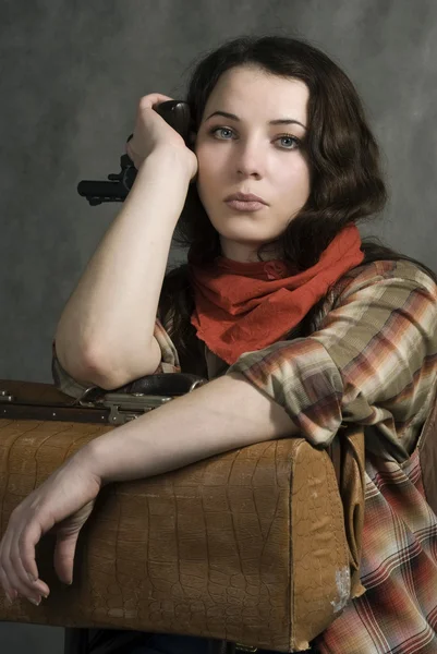 American cowgirl — Stock Photo, Image