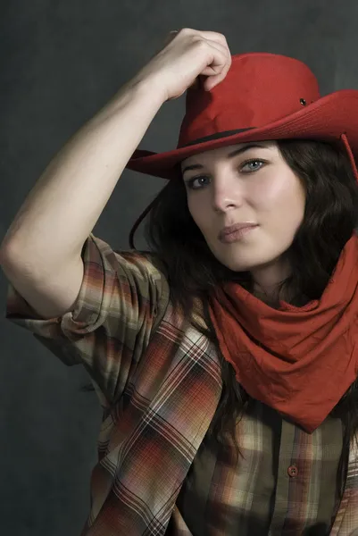 American cowgirl — Stock Photo, Image