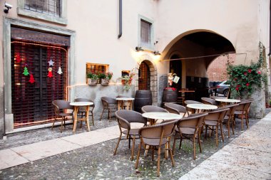 sokak Restoran, verona, İtalya