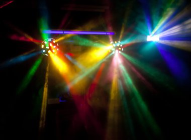 Abstract disco lights clipart