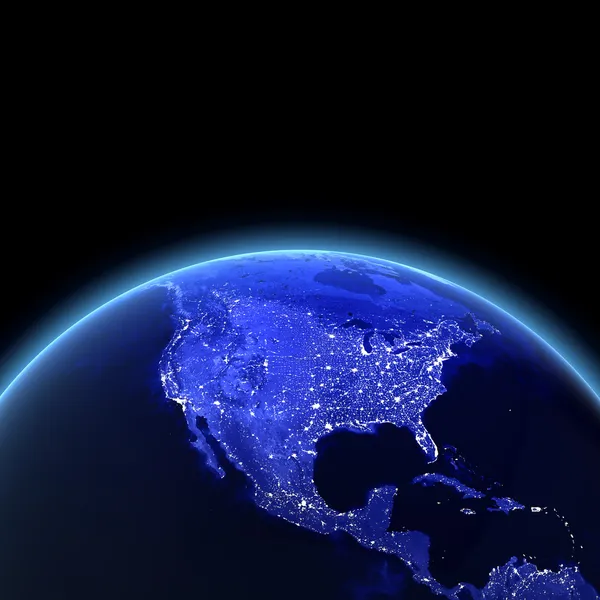 USA på natten — Stockfoto