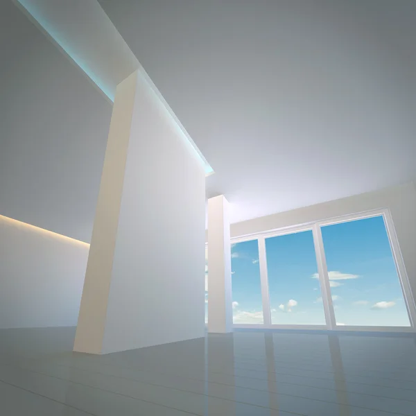 現代の空の部屋 — ストック写真