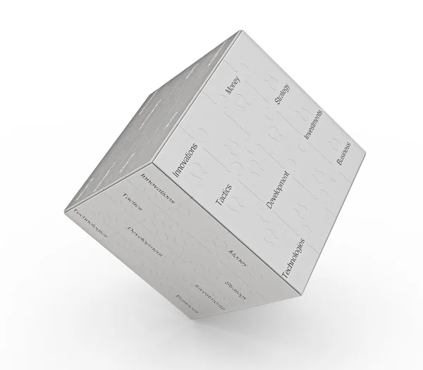 Діловий Куб Високоякісна Концепція — стокове фото