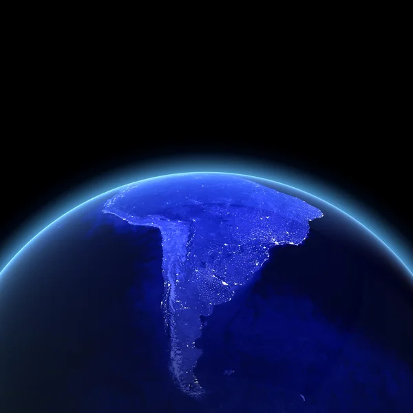 Güney Amerika 3d render — Stok fotoğraf