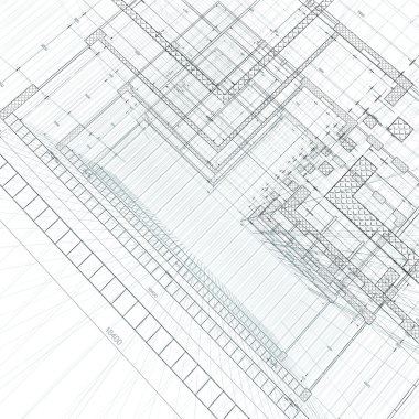 Mimarlık Mühendislik. beyaz üzerine 3D render