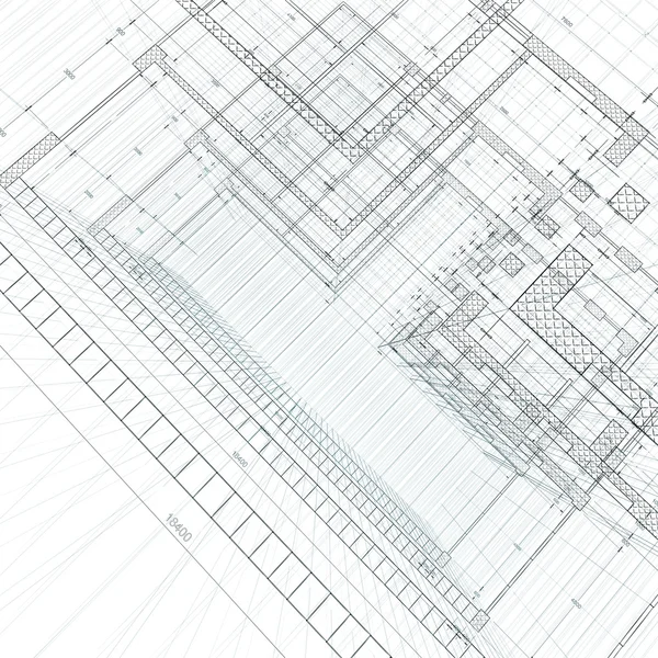Architecture Engineering Render White — Stock Photo, Image