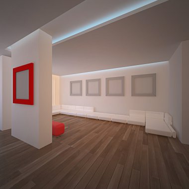 Contemporary interior. No copyrights, my design project clipart