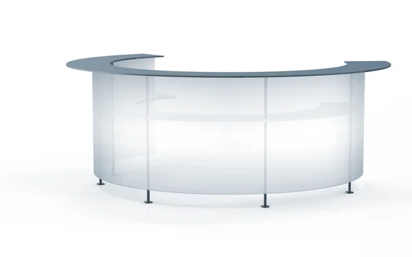 Transparent Reception Render White Background — Stock Photo, Image