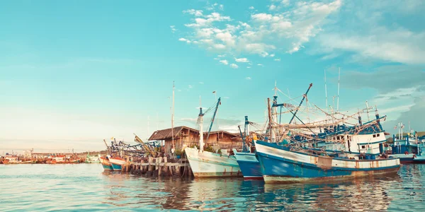 stock image Port near island