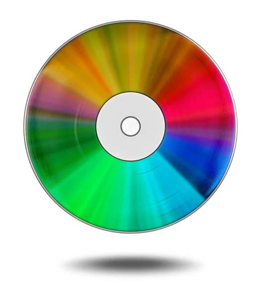 Dvd Colores Sombra Blanca Aislada Separada — Foto de Stock