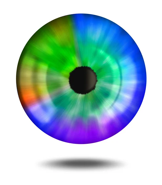 Rainbow eye — Stock Photo, Image
