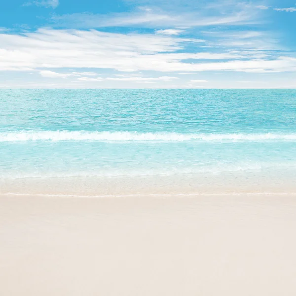 Oceano limpo e praia — Fotografia de Stock