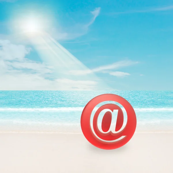 E-mail sunlight — Stock Photo, Image