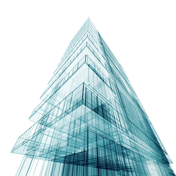 Edificio abstracto contemporáneo — Foto de Stock