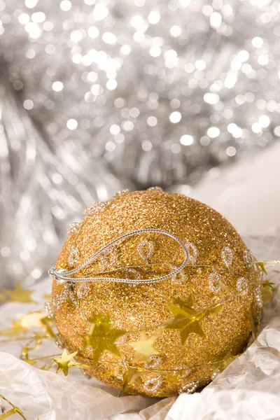 Decoración de Navidad de oro — Foto de Stock
