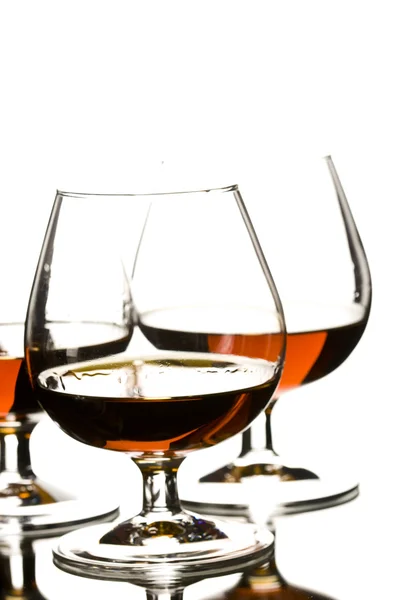 Glasses of cognac Royalty Free Stock Photos