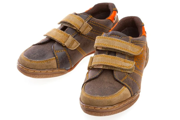 Par Outono Sapato Arrendamento Para Menino — Fotografia de Stock