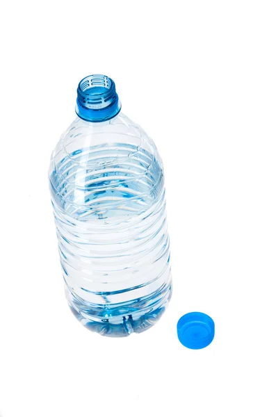 Serie Alimentos Agua Fresca Transparente Botella Plástico — Foto de Stock