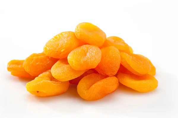 Foodserie Getrocknete Aprikosen Auf Weißem Hintergrund — Stockfoto