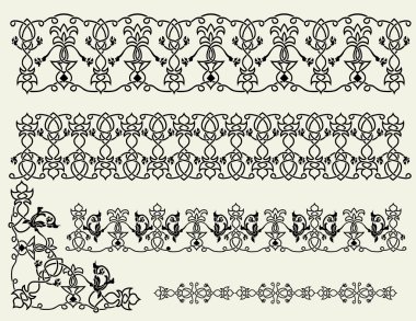 The Celtic patterns, borders and corner clipart