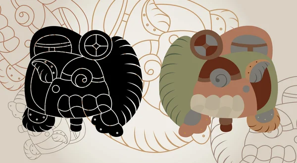 Bir takvim Maya işaretleri — Stok Vektör