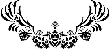 Fantasy crown with wings clipart