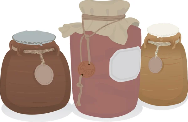 Set vasi di argilla — Vettoriale Stock