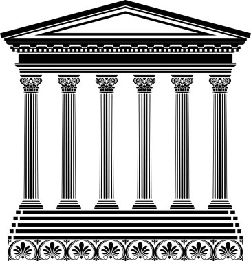 Yunan tapınağı şablon