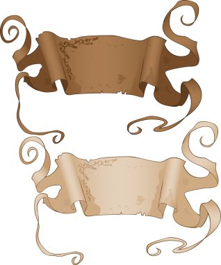 Antique Style Banners clipart