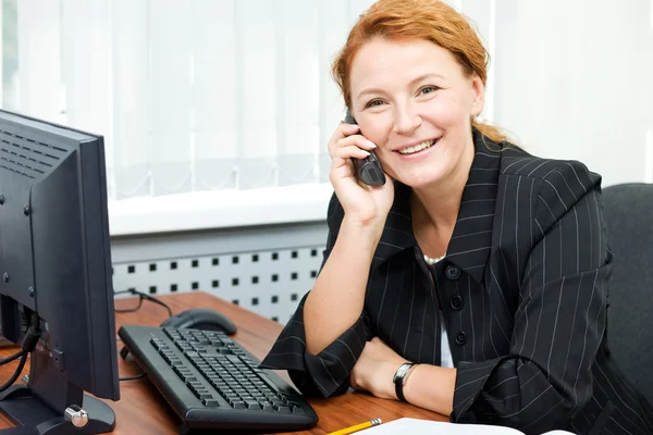 Office worker posing for camera — Stock Photo, Image